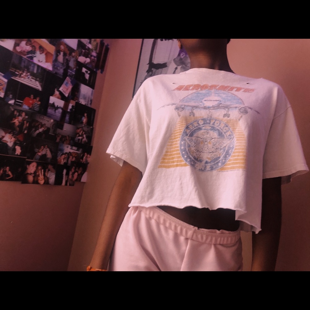 Cropped Urban outfitters band ter